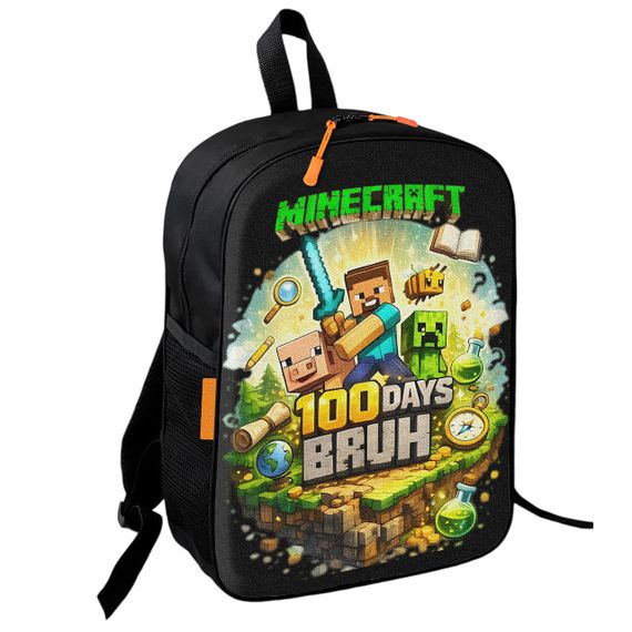 Рюкзак шкільний дитячий з принтом Minecraft Кріпер 36х27 см підлітковий для хлопчика, дівчинки (4726)