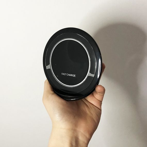 Бездротовий зарядний пристрій FAST CHARGE WIRELESS S7 | Бездротова зарядка швидка | Бездротове зарядне VU-587 для телефону | Зображення 7