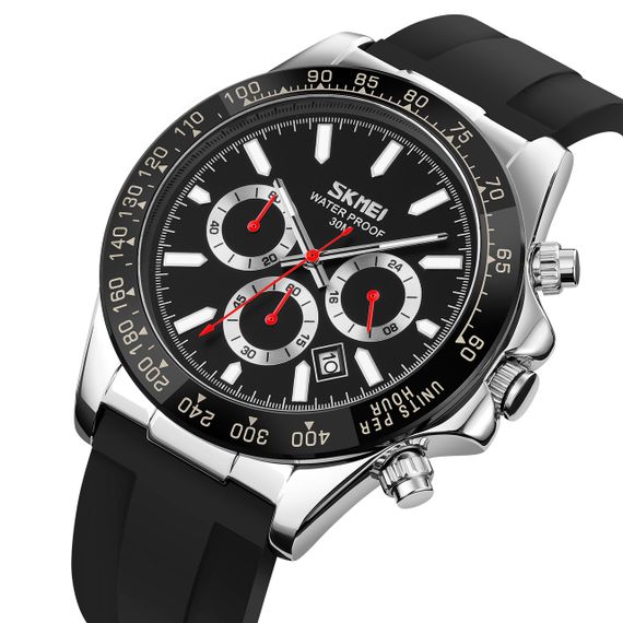 Годинник S2kmei 9275SIBK Silver-Black | Зображення 1