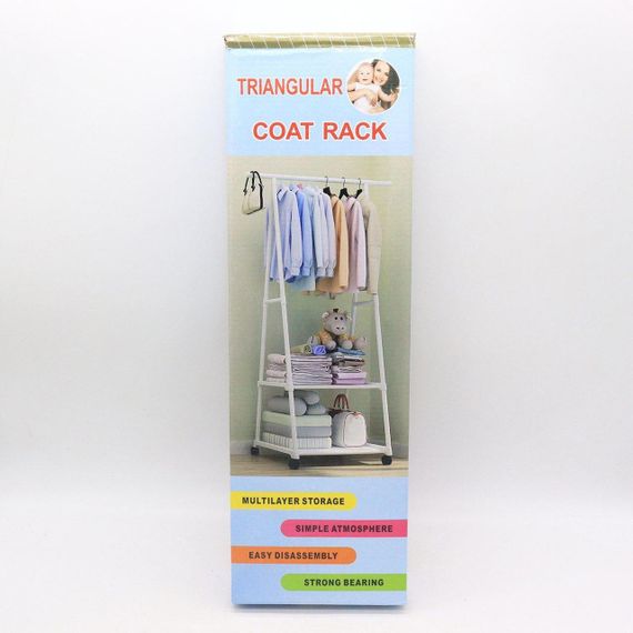 Пересувна вішалка-стійка для одягу до 20 кг, (160х55х42 см), The New Coat Rack / Підлоговий стелаж на коліщатках | Зображення 9
