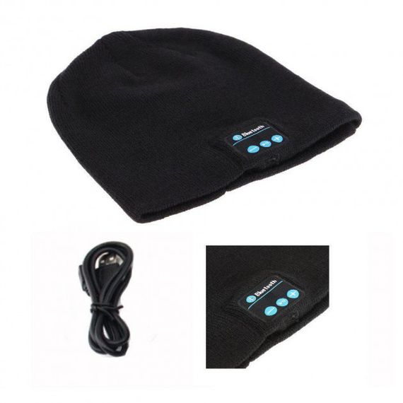 Шапка із вбудованими bluetooth навушниками SPS Hat BT ∙ Портативна колонка-шапка Bluetooth music hat | Зображення 4