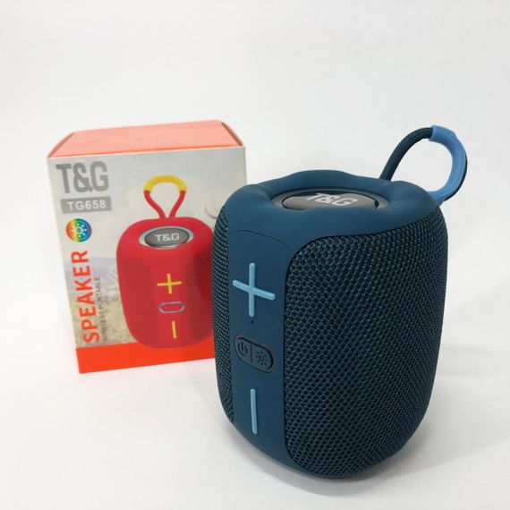Портативна Bluetooth колонка TG658 8W з RGB підсвічуванням. YO-324 Колір: синій | Зображення 9