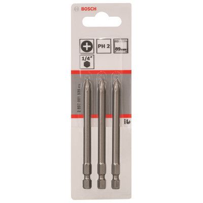 Набор бит Bosch Extra-Hart PH2, 89мм, 3шт (2.607.001.535)