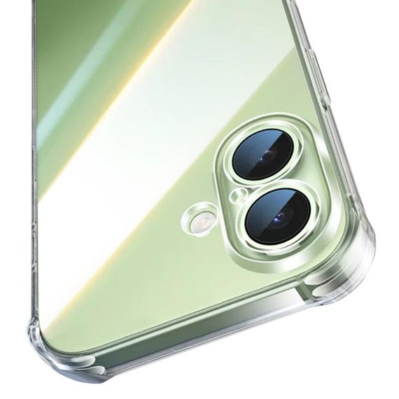 TPU чохол GETMAN Ease logo посилені кути для Apple iPhone 17 (6.3") Безбарвний (прозорий) | Зображення 3