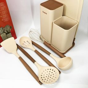 Кухонные наборы на подставке Magio MG-1097I, Набор силиконовых форм для кухни, Кухонные AQ-236 приборы силикон