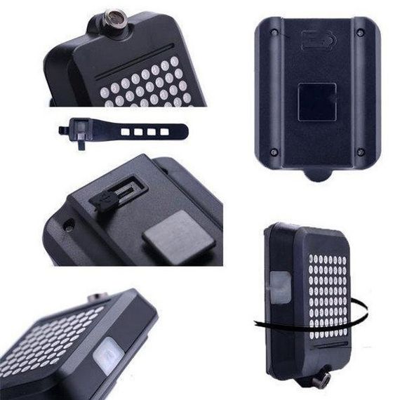 Мигалка задняя на аккумуляторе для велосипеда, Фонари для велосипеда с поворотниками KY-68 | Зображення 4