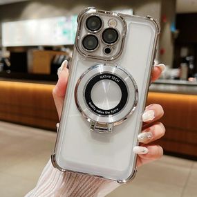 Силиконовый чехол с кольцом для iPhone 13 Pro Max цвет Серый