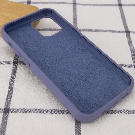 Чохол Silicone Case Full Protective (AA) для Apple iPhone 13 Pro Max (6.7") Сірий / Lavender Gray | Зображення 2