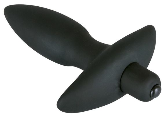 Анальна пробка - Black Velvet Vibrating Plug Small | Зображення 2