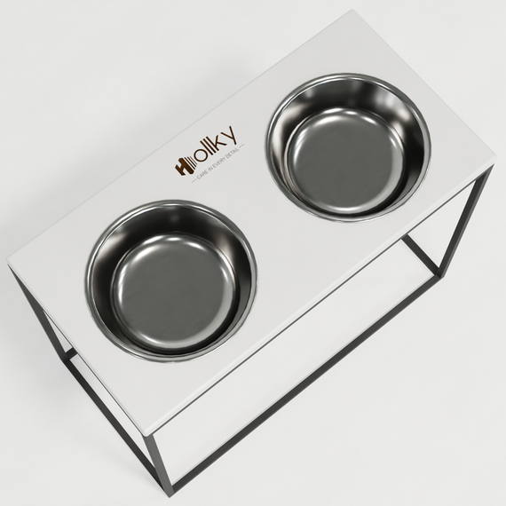 Миски на подставке для больших собак Hollky Base XL40 (2 × 1,8 л) BXL40-522640-GRWH | Зображення 9