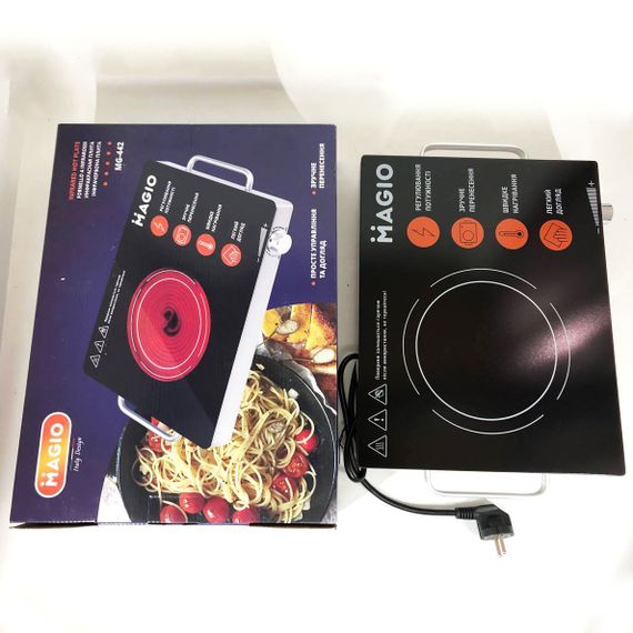 Електричні електроплити MAGIO, Надійна настільна плита для дому, Потужна настільна електроплита UB-12 | Зображення 2