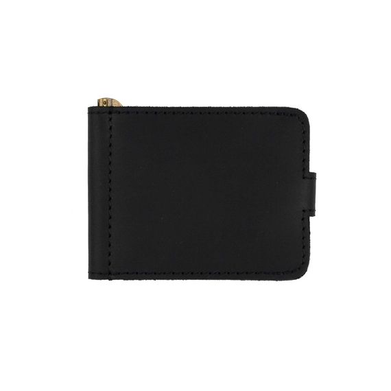 Шкіряний затискач для грошей Franc Monti black | Зображення 1