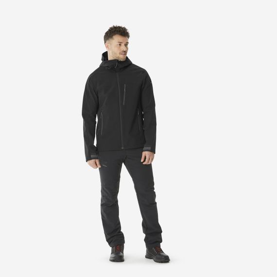 Куртка чоловіча WARM 500 з софтшелу чорна - S | Зображення 1