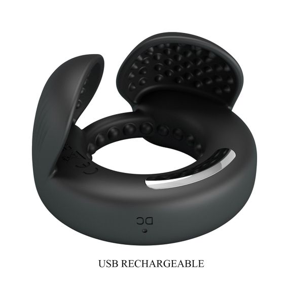Віброкільце PRETTY LOVE Quentin Vibrating Silicone Cock Ring Sex Aura | Зображення 1