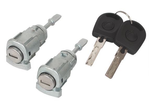 VOLKSWAGEN Golf IV (97-05) личинки замков передней двери (левая + правая) комплект, Фольксваген Гольф 4