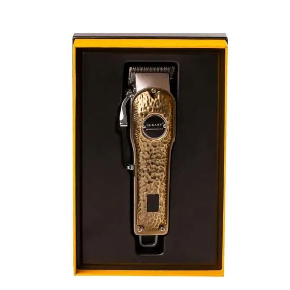 Машинка для стрижки Sokany SK-LF-9976 аккумуляторная с 4 насадками и USB золото | Зображення 4