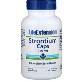 Мультиминеральный комплекс Life Extension Strontium Caps Mineral for Bone Health 750 mg 90 Caps LEX-14769