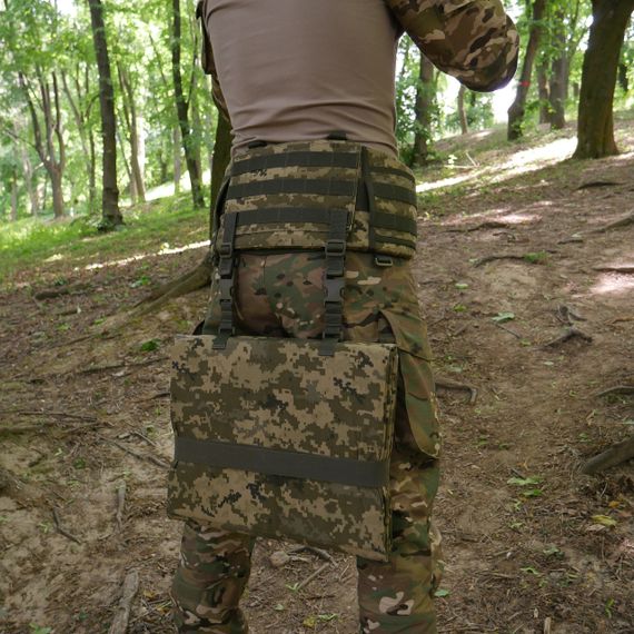 Каремат п'ятиточка чотирьохсекційна Kiborg П-4 Кордура Піксель | Зображення 6