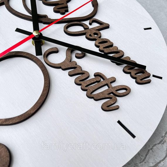 Іменний настінний годинник для лікаря з дерева Подарунок медику або медсестрі | Зображення 3