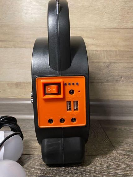 Портативная cолнечная автономная система Solar Light AT-9017 панель походны фонарь радио повербанк | Зображення 8