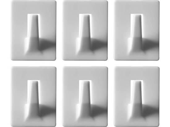 Гачки настінні VOREL самоклеючі, набір 6 шт. VR-74734