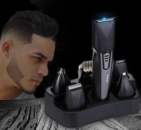 Машинка для стрижки волос триммер 8 в 1 Kemei KM-640 Super