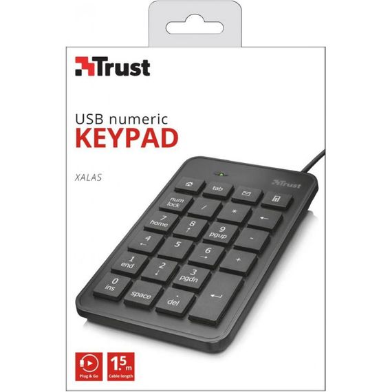 Клавіатура Trust Xalas USb numeric keypad (22221) | Зображення 3