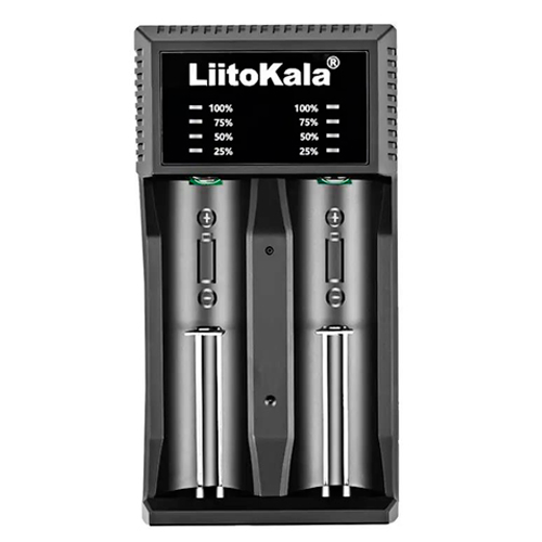 Универсальная зарядка для аккумуляторов LiitoKala Lii-C2, 2x21700, 26650, 18350, 16340, 18500