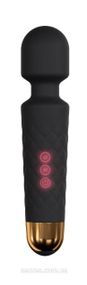 Мінівібромасажер Dorcel Wand Wanderful Black потужний, водонепроникний, 18 режимів роботи Sex Aura