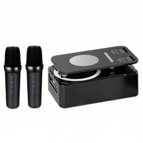 Підставка для телефону з караоке та 2 мікрофони Microphone speaker set K18-2