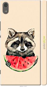 Чохол на Sony Xperia XA1 Ultra G3212 Єнотик з кавуном "4605m-1237-2448"