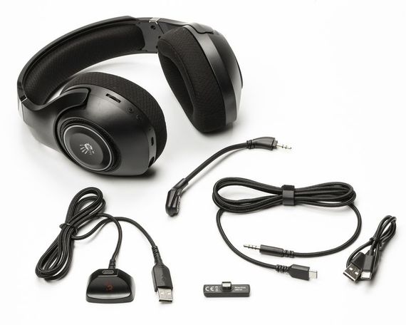 Гарнітура ігрова Bloody GR270 (Black) з RGB підсвічуванням, чорний колір, Bluetooth v5.2 + 2.4GHz + 3.5 Jack | Зображення 8