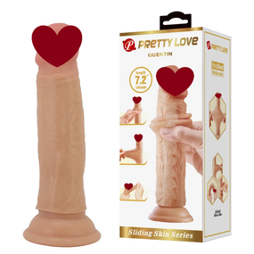 Фаллоимитатор на присоске, с эффектом скользящей кожи LyBaile - Quentin Sliding Skin 7.2 BW-008126LP sexstyle