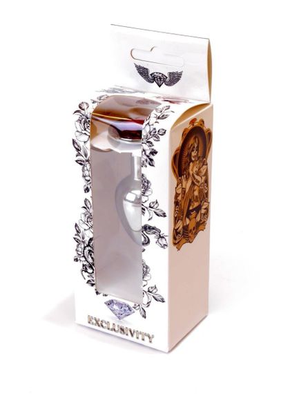 Анальна пробка - Jewellery Silver Plug Red Sex Aura | Зображення 7