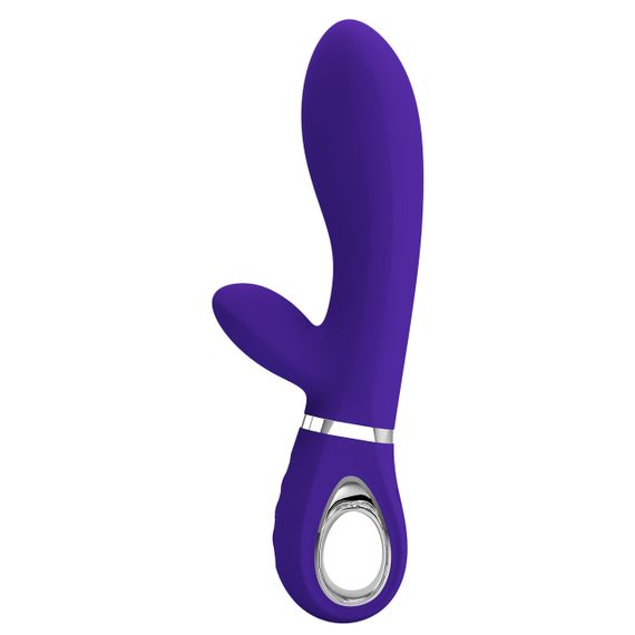 Вібратор з м'якою головкою і кліторальной стимуляцією Pretty Love - Thomas USB Purple, BI-014621-3 Sex Aura | Зображення 4