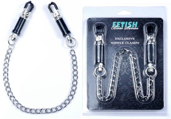 Затискачі для сосків Fetish Boss Series - №12 Exclusive Nipple Clamps, BS6100020 sexstyle