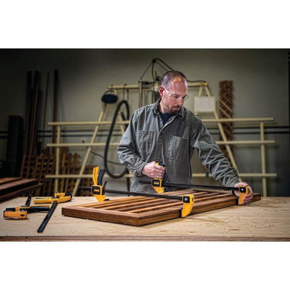 Струбцина L триггерная с максимальным усилием сжатия 135 кг DeWALT DWHT0-83194 | Зображення 2