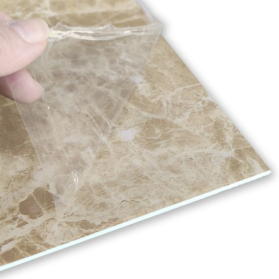 Декоративна ПВХ плита кремовий мармур 600*600*3mm (S) SW-00001619 | Зображення 4