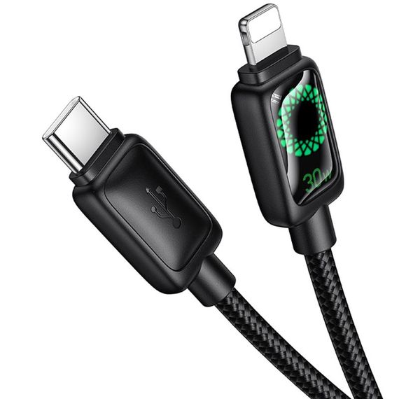 Дата кабель Hoco U146 Mundo Type-C to Lightning 30W (1.2m) Black | Зображення 2