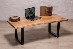 Кофейный стол из древесины дуба EcoWalnut с живыми краями L