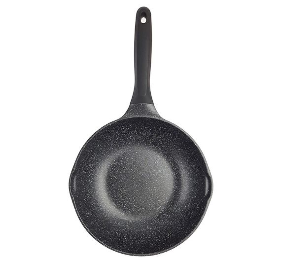 Сковорода Wok антипригарна Vinzer Kuro Induction Line 28 см 50425 глибока для всіх плит | Зображення 1