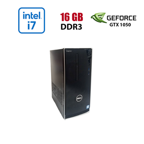Ігровий ПК Dell Inspirion 3650 / Intel Core i7-6700K (4 (8) ядра по 4.0 - 4.2 GHz) / 16 GB DDR3 / 256 GB SSD / nVidia GeForce GTX 1050, 2 GB GDDR5, 128-bit / Wi-Fi+Bluetooth / DVD / Win 10 Home Lic б/в