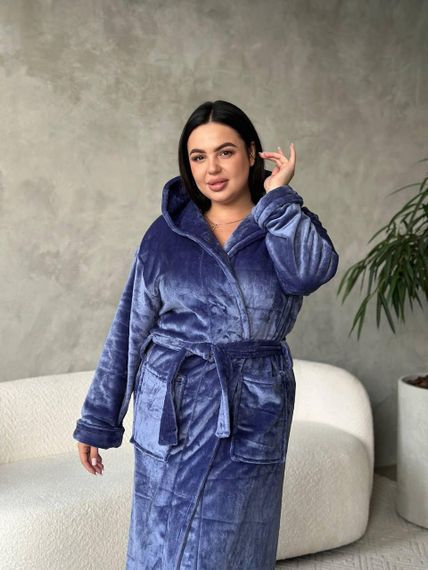 Женский махровый халат батал (3203/2) 3XL | Зображення 1