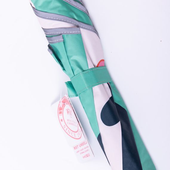 Парасолька дитяча механічна елегантна з принтом міцна надійна з поліестеру діаметр 90 см Зелений HP-23-13GR | Зображення 3