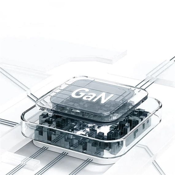 СЗУ Usams US-CC202 GaN With Type-C Magnetic Retractable Cable Module XMF Ser. 35W (2USB-C) White | Зображення 2