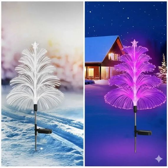 Садовый светильник "Елка" солнечная панель, комплект из 2х штук SFK-45 | Зображення 6