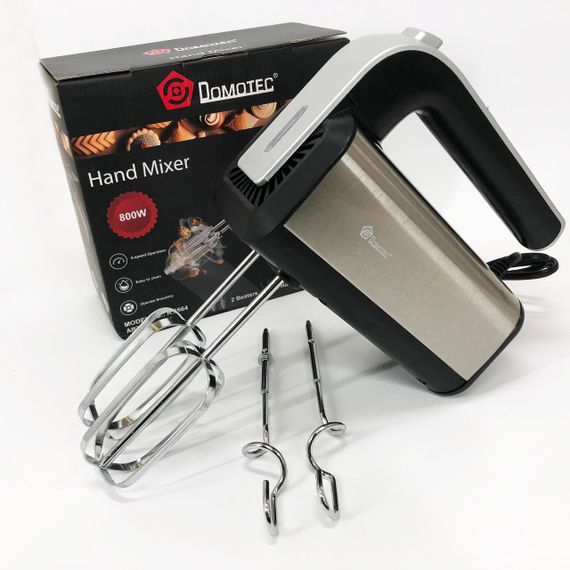 Ручной миксер для яиц и теста Domotec R.6664, Двухвенчиковый миксер ручной ординарный UI-91 | Зображення 5
