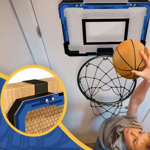 Баскетбольное кольцо с электронным табло / Детский набор для баскетбола Мяч и Щит с кольцом со звуковыми эффектами | Зображення 1