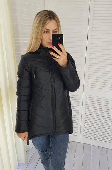 Елегантна жіноча парка, арт. 300, чорний | Зображення 3