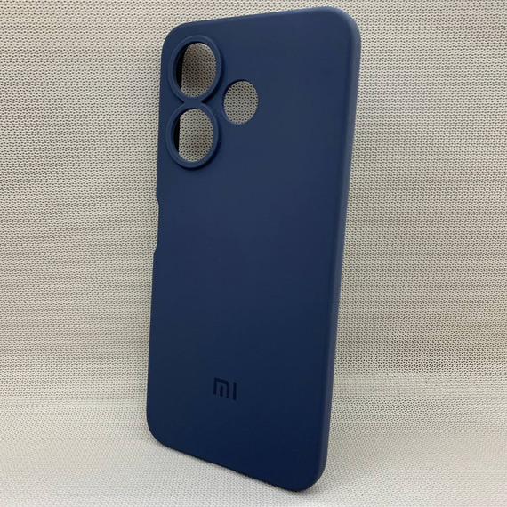 Чохол з логотипом для Xiaomi Redmi 13 | Протиударний | Soft Touch | Синій
